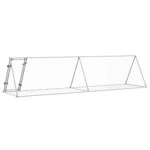 Králíkárna stříbrná 400 x 105 x 91 cm pozinkovaná ocel - obrázek 6