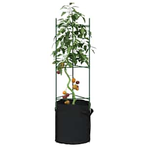 Mreža za paradižnik z vrečo za rastline 4 kosi 116 cm jeklo PP