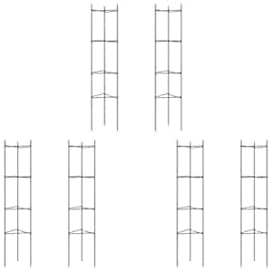Podpěrné klece pro rajčata 6 ks 154 cm ocel a PP - obrázek 2