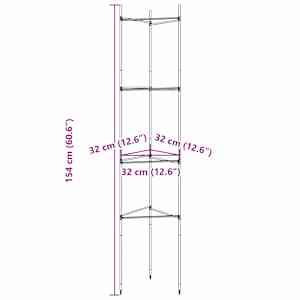Podpěrné klece pro rajčata 6 ks 154 cm ocel a PP - obrázek 11