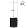 vidaXL tomatitaime tugi koos taimekotiga 8 tk, 116 cm, teras ja PP