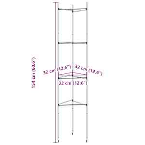 Podpěrné klece pro rajčata 8 ks 154 cm ocel a PP - obrázek 11