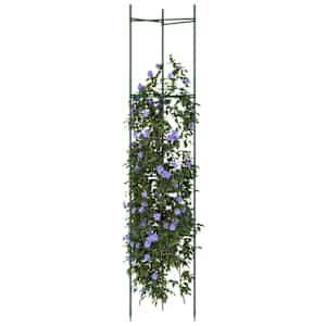 Podpěrné klece pro rajčata 8 ks 154 cm ocel a PP - obrázek 1