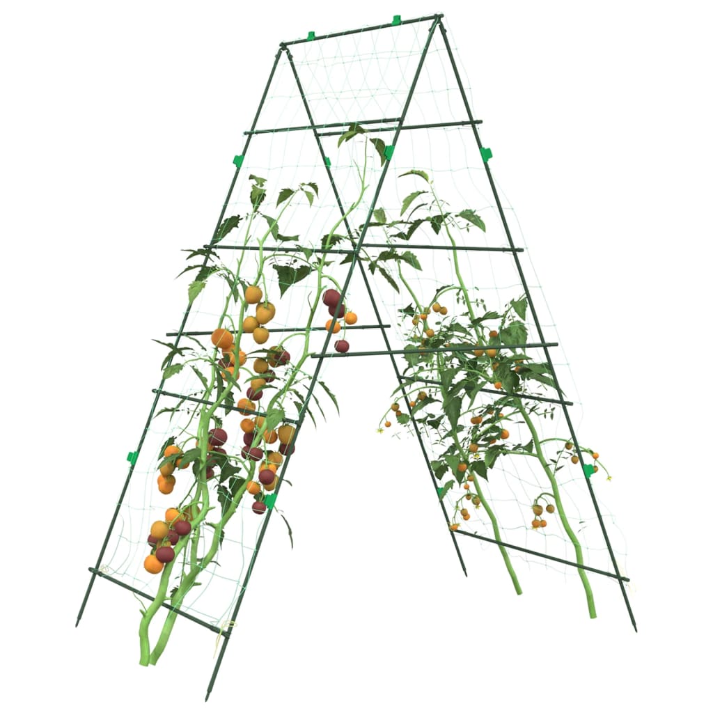 vidaXL Spaliere de grădină plante cățărătoare 2 buc. oțel, cu cadru A