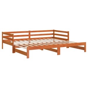 vidaXL Καναπές Κρεβάτι Συρόμενος Χωρίς Στρώμα 90x190 εκ. Μασίφ Ξύλο