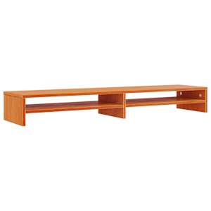 Stojan na monitor voskově hnědý 100x24x13 cm masivní borovice - obrázek 6