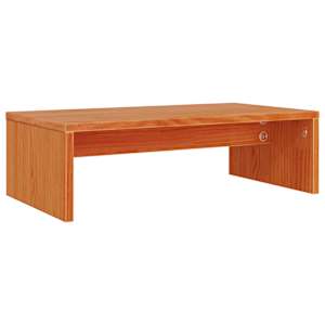 Stojan na monitor voskově hnědý 50x27x15 cm masivní borovice - obrázek 7