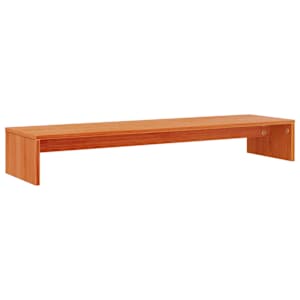 Stojan na monitor voskově hnědý 100x27x15 cm masivní borovice - obrázek 6