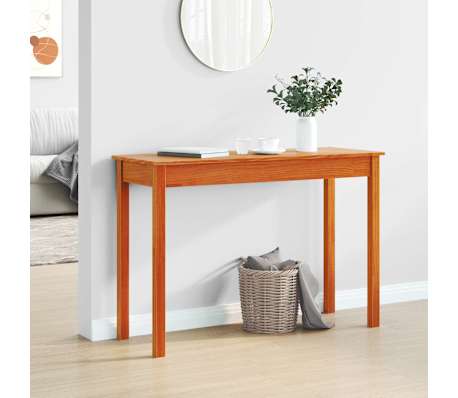 vidaXL Konsolip&ouml;yt&auml; vahanruskea 110x40x75 cm t&auml;ysi m&auml;nty