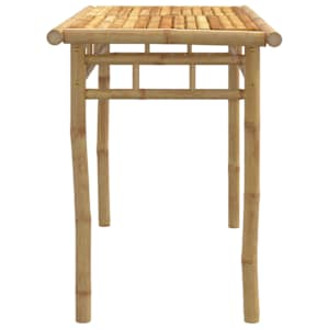 Zahradní jídelní stůl 110 x 55 x 75 cm bambus - obrázek 5