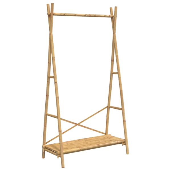 vidaXL riiuliga riidenagi, 102 x 50 x 190 cm, bambus