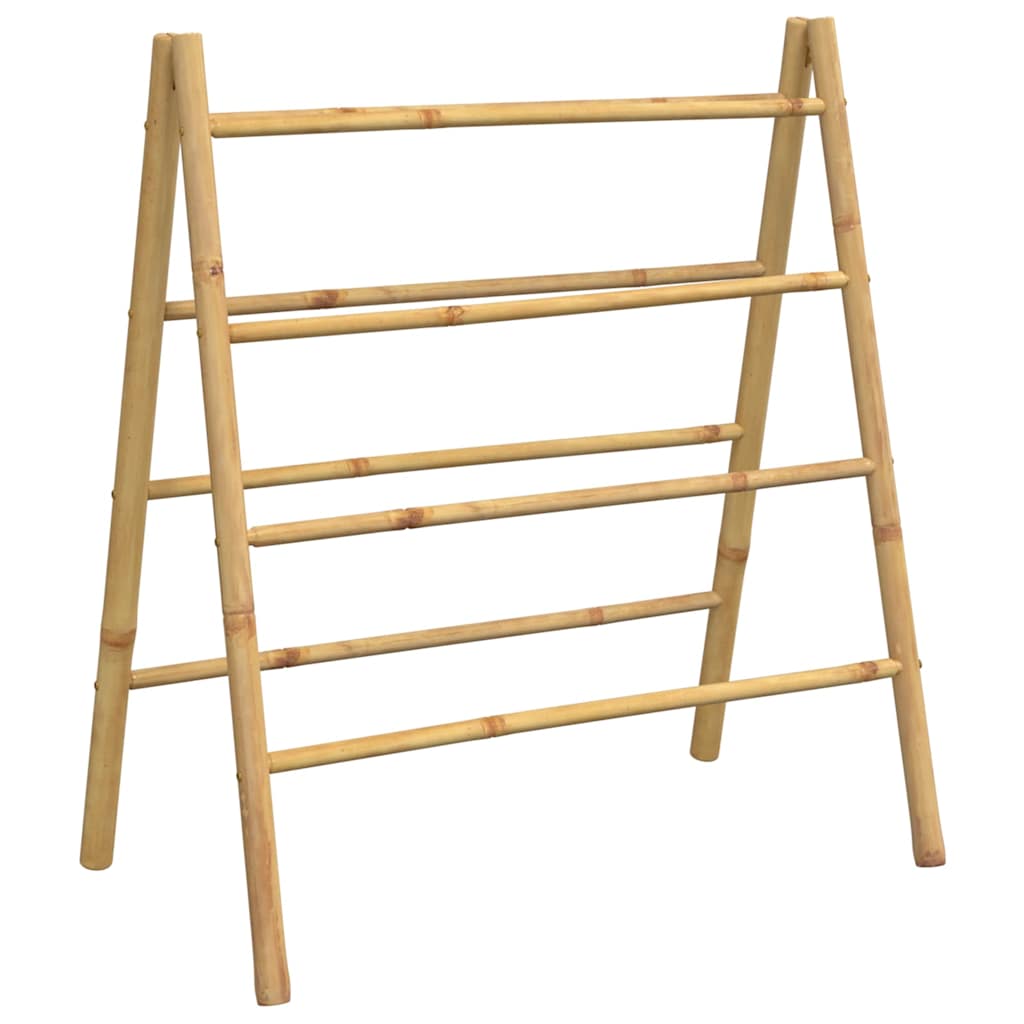 vidaXL Dvojitý žebřík na ručníky se 4 příčlemi 90 x 50 x 100 cm bambus