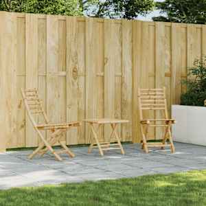 Zložljivi vrtni stoli 2 kosa 43x54x88 cm bambus