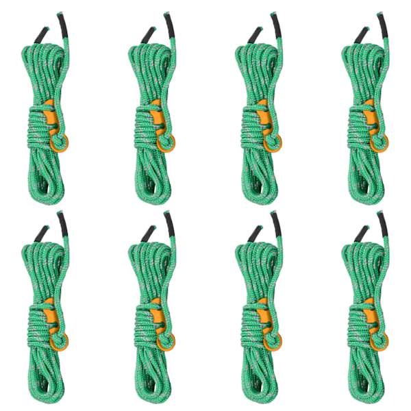 vidaXL telgi n&ouml;&ouml;rid kinnitusaasadega 8 tk, peegeldav, 4 m 4 mm