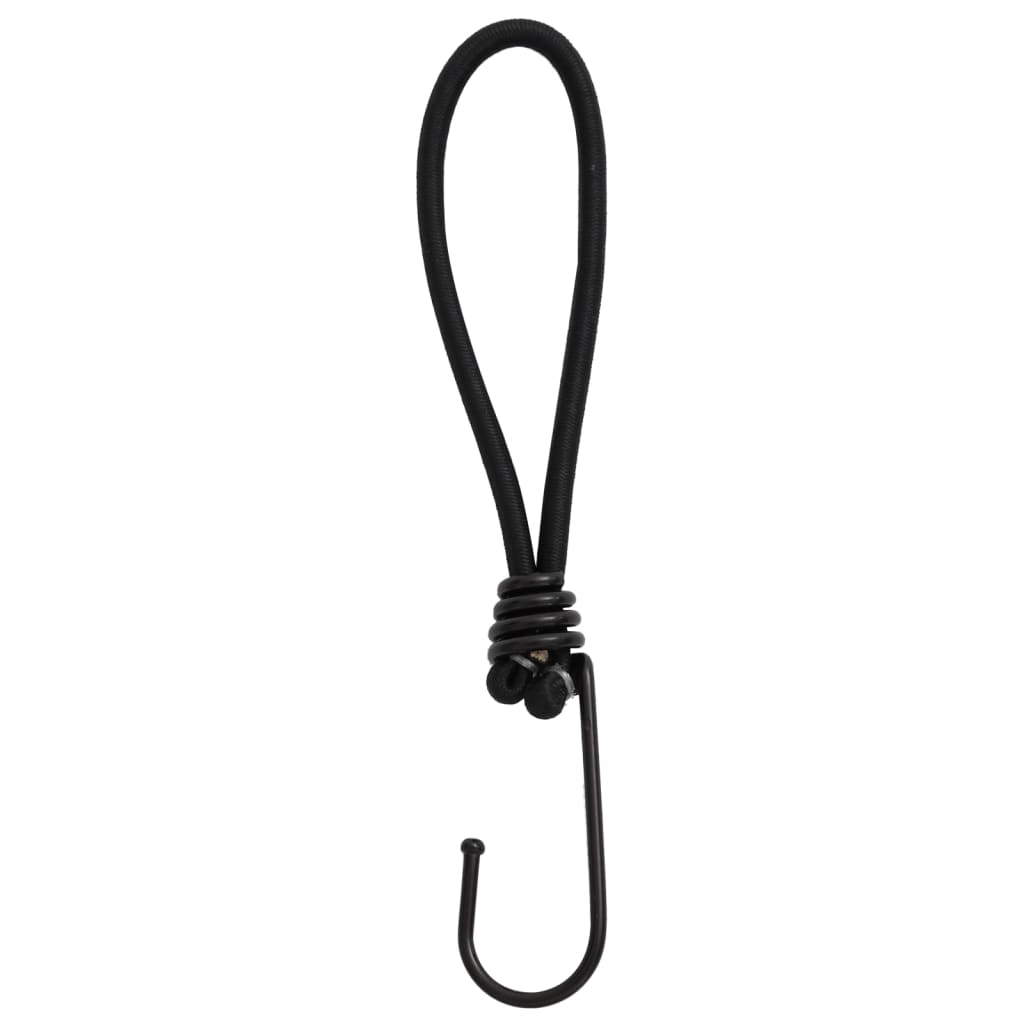vidaXL 25 db bungeekötél kampókkal 17 cm