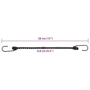 Gumicuky s reflexním proužkem a háčky 25 ks 38 cm - obrázek 7