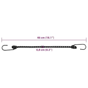 Gumicuky s reflexním proužkem a háčky 10 ks 46 cm - obrázek 7