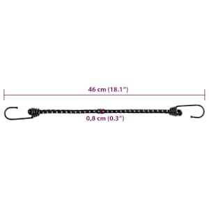 Gumicuky s reflexním proužkem a háčky 25 ks 46 cm - obrázek 7