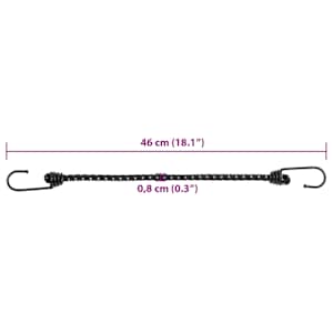 Gumicuky s reflexním proužkem a háčky 50 ks 46 cm - obrázek 7