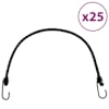 vidaXL bungee n&ouml;&ouml;r helkurribade ja konksudega 25 tk, 59 cm