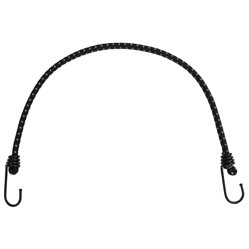 vidaXL 50 db bungeekötél fényvisszaverő csíkokkal és kampókkal 59 cm