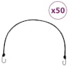 vidaXL bungee n&ouml;&ouml;r helkurribade ja konksudega 50 tk, 100 cm