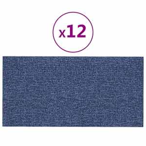Nástěnný čelník 12 pcs 30 x 15 cm Modrá textil - obrázek 3