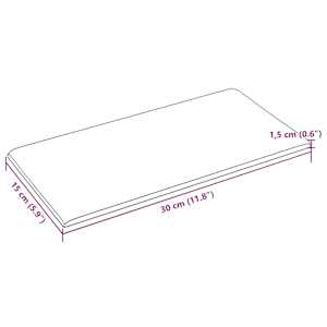 Nástěnný čelník 12 pcs 30 x 15 cm Černý textil - obrázek 7