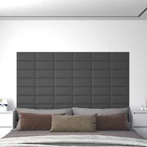 Nástěnný čelník 12 pcs 30 x 15 cm Šedý textil - obrázek 1