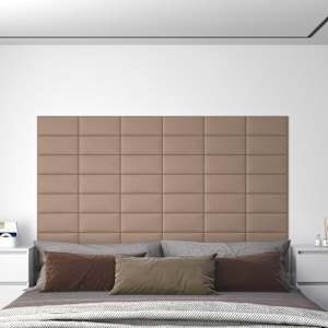 Nástěnný čelník 12 pcs 30 x 15 cm Cappuccino textil - obrázek 1