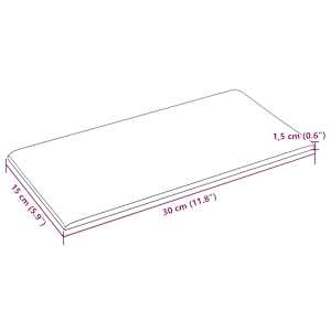 Nástěnný čelník 12 pcs 30 x 15 cm Cappuccino textil - obrázek 7