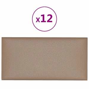 Nástěnný čelník 12 pcs 30 x 15 cm Cappuccino textil - obrázek 3