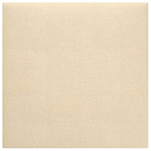vidaXL Seina Peatsi 12 tk 30 x 30 cm cream kangas