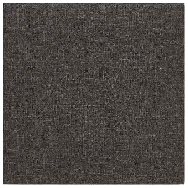 vidaXL Seina Peatsi 12 tk 30 x 30 cm Tumehall kangas