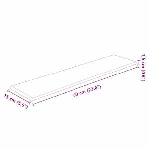 Nástěnný čelník 12 pcs 60 x 15 cm Modrá textil - obrázek 7
