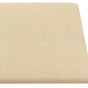 Nástěnný čelník 12 pcs 60 x 30 cm Krémová textil - obrázek 5