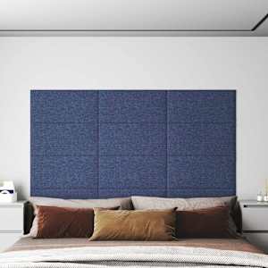 Nástěnný čelník 12 pcs 60 x 30 cm Modrá textil - obrázek 1