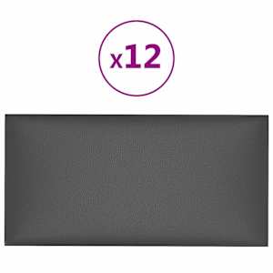 Nástěnný čelník 12 pcs 60 x 30 cm Šedý textil - obrázek 3