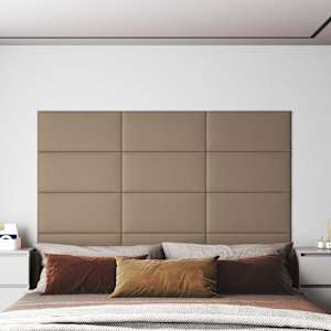 Nástěnný čelník 12 pcs Cappuccino 60 x 30 cm textil - obrázek 1