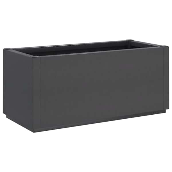 vidaXL aia taimekast, tumehall, 80 x 36 x 35 cm, PP