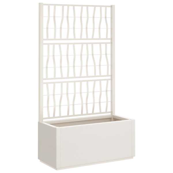 vidaXL v&otilde;rega taimekast, valge, 80 x 36 x 140 cm, PP