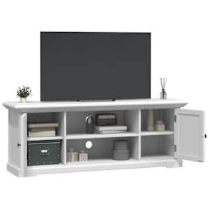 TV skříňka bílá 110 x 30 x 41 cm kompozitní dřevo - obrázek 4