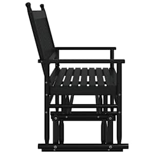 Lavice glider černá 118 x 70 x 104,5 cm masivní topolové dřevo - obrázek 5
