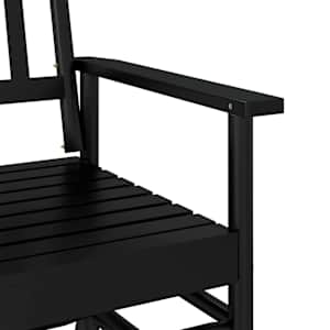 Lavice glider černá 118 x 70 x 104,5 cm masivní topolové dřevo - obrázek 7