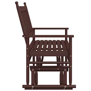 Lavice glider hnědá 118 x 70 x 104,5 cm masivní topolové dřevo - obrázek 5