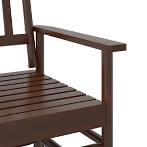 Lavice glider hnědá 118 x 70 x 104,5 cm masivní topolové dřevo - obrázek 8