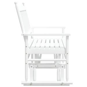Lavice glider bílá 118 x 70 x 104,5 cm masivní topolové dřevo - obrázek 5