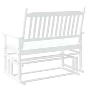 Lavice glider bílá 118 x 70 x 104,5 cm masivní topolové dřevo - obrázek 6