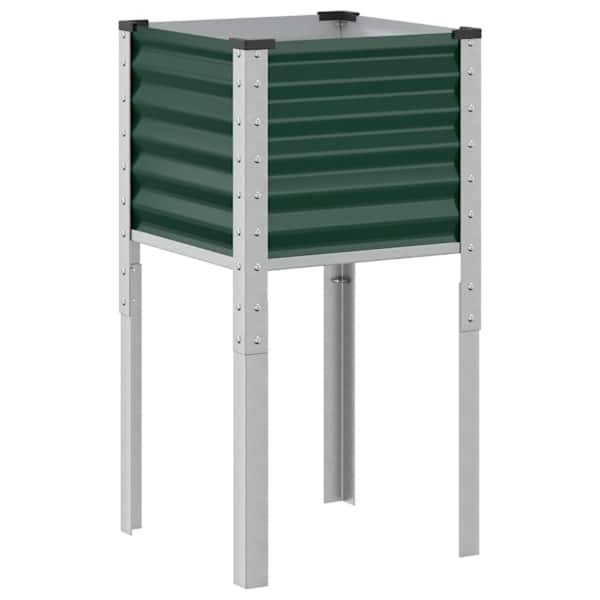 vidaXL aia lillepott, roheline, 45 x 45 x 88 cm, teras