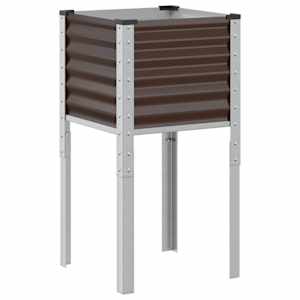 vidaXL aia lillepott, pruun, 45 x 45 x 88 cm, teras